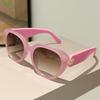 Oversized Cat Eye Sunglasses Women New Fashion Candy Color Rim Decor Sun Glasses Lady Trendy Brand Design Outdoor Shades