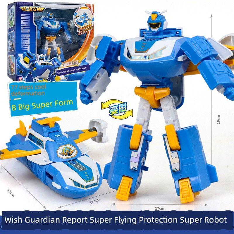 

Оригинальный Auldey Super Wings База Штаб-квартира Космическая станция Супер Робот Трансформация Космический корабль Детские игрушки Super Robot Super Flying Man