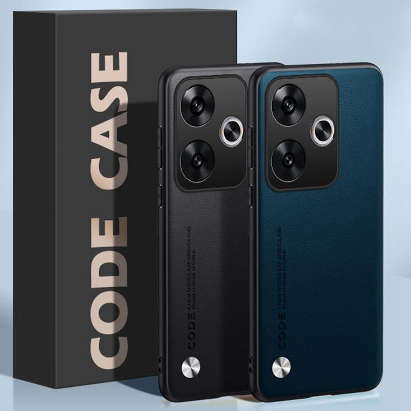 Luxury PU Leather Case For Xiaomi Poco F6 5G Back Cover Silicone Shockproof Full Protection Phone Case For PocoF6 Redmi Turbo 3