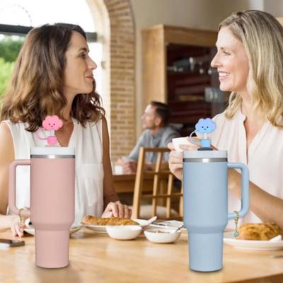 Cloud Shaped Straw Covers Cap Anti-Dust Silicone Cloud Straw Covers  For 30&40 Oz Tumbler