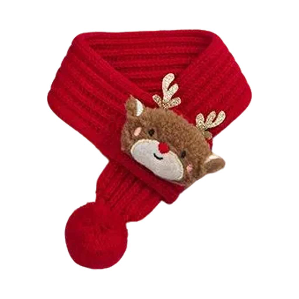 Dog Knitted Scarf Christmas Puppy Accessories Red Green Knitting Festival Thing Neck Warmer Bandana Scarves For Small Dog Collar