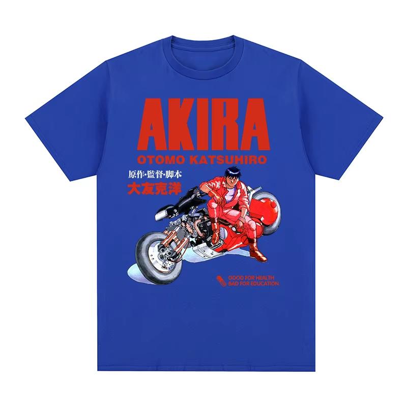 Men's & Women's New Vintage T‑Shirt with Akira 1989 Japanese Anime Movie Harajuku Casual Graphic Print Women And Men T-shirt