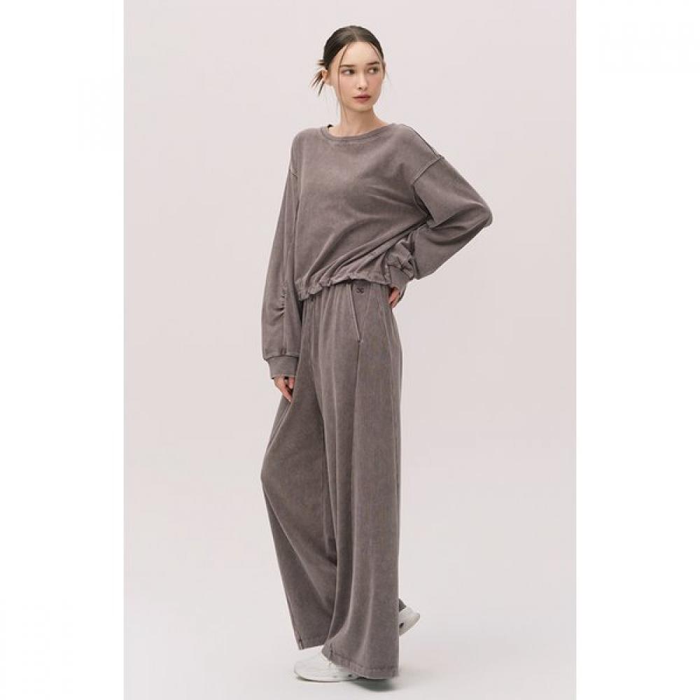 Huit Washed Wide Fit Banding Pants Htwpn5k01t