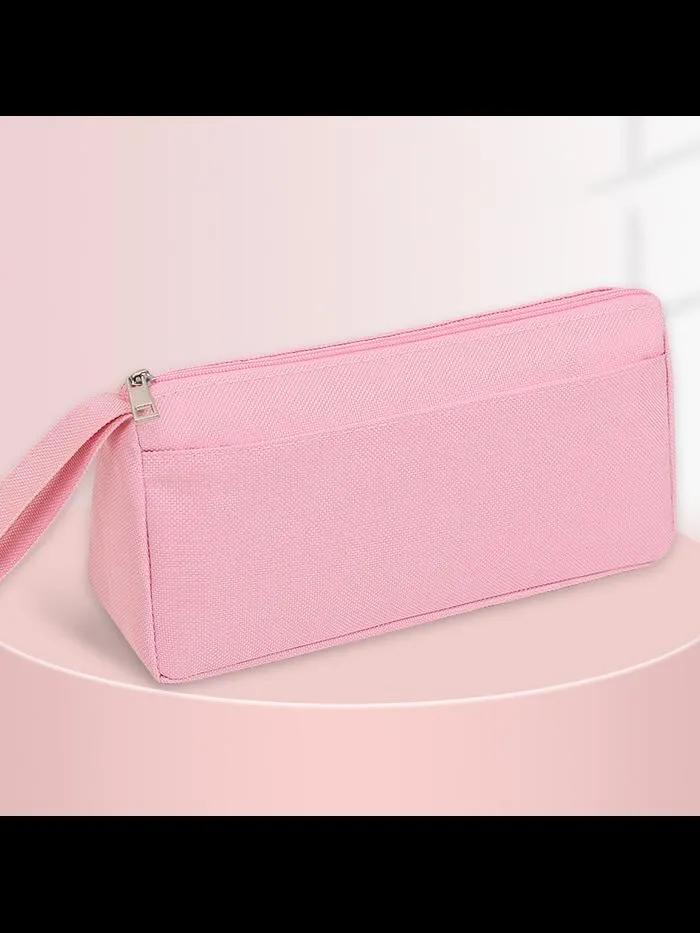 Stylish portable Oxford fabric case, simple two-layer, gift set for stationery.