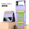 Matné puzdro držiaka na zápästie Predná obrazovka s fóliou pre Samsung Galaxy Z Flip 6 5 4 3 5G Flip 5 Flip 6 Flip 5 Skladací kryt náramku