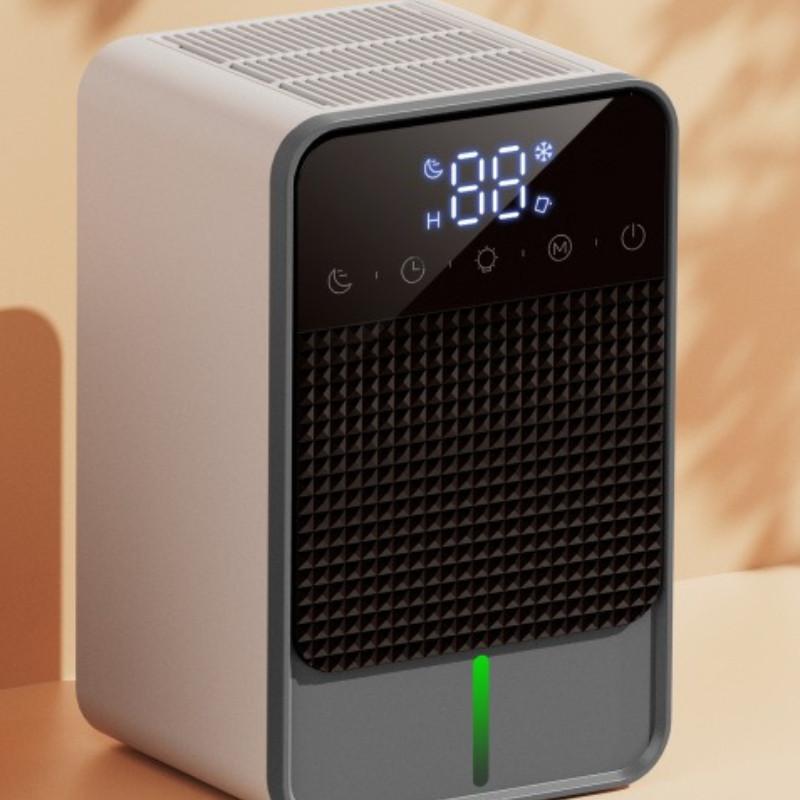 

1500 мл Большая емкость Бытовой Спальня Подвал Осушитель воздуха Цифровой дисплей Полупроводниковый Осушитель воздуха Очиститель воздуха серый