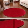 40cm Round Plush Carpet Soft Bath Bedroom Non Slip Floor Shower Rug Yoga Plush Round Mat Home Decor