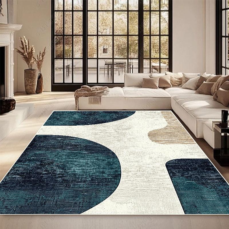 Modern Decoration Living Room Carpet Fashion Geometric Design Large Rugs Bedroom Non-slip Rug Hall Sofa Side Plush Floor Mats