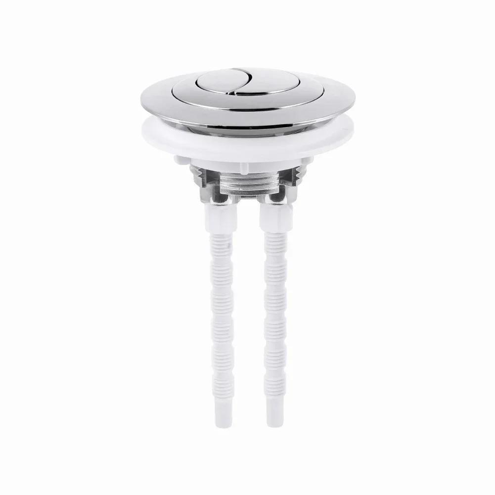 Compatible Toilet Tank Cover DIY Toilet Button Dual Flush Button Adaptable For Various Sizes Efficient Water Conservation