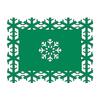 1-20PCS Christmas Snowflake Placemats and Table Runner Decorative Heat Resistant Tableware Mats Dining Room Holiday Party Decor