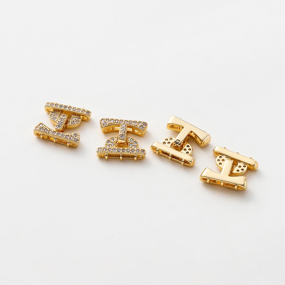 18mm 14K 18K Gold Plated Brass Round Connector for Necklaces Bracelet Clasps Diy Jewelry Making Supplies Findings