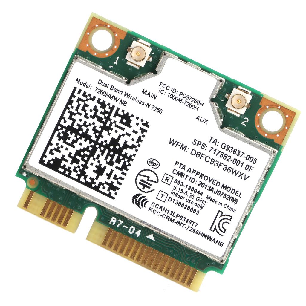 Mini PCIE Wireless Wifi Card Dual Band 300Mbps 2.4G 5Ghz for Laptops 7260HMW NB