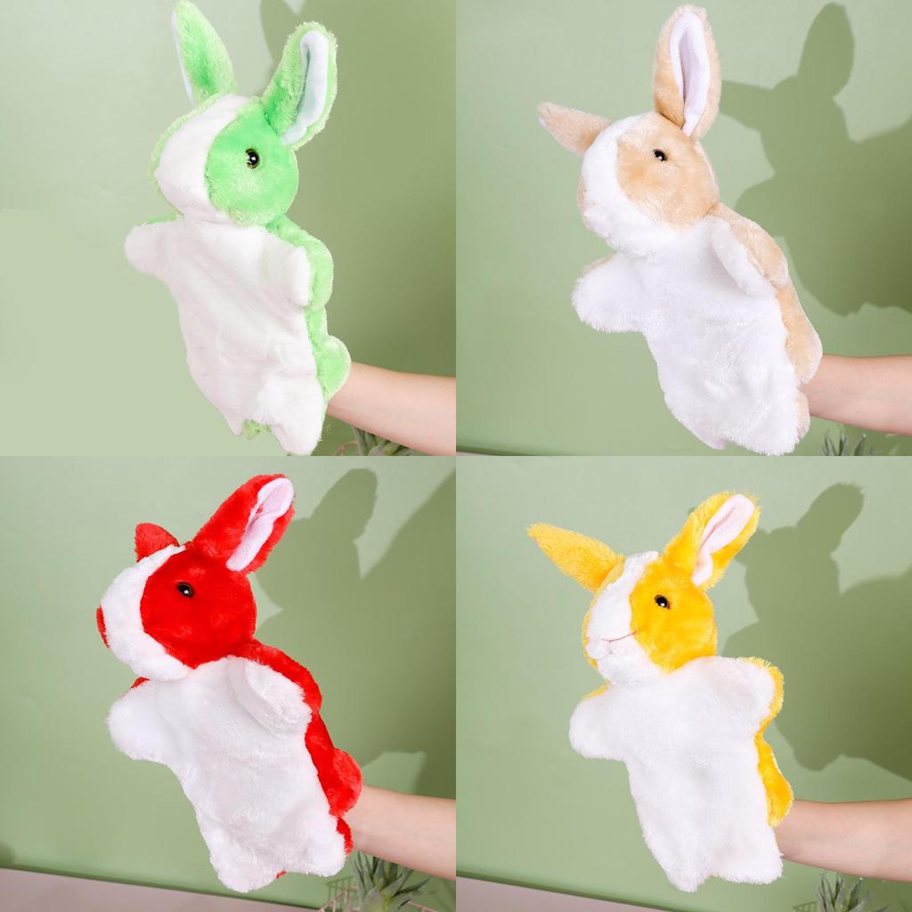 Burattino da Mano Coniglio Peluche Per Neonati Con Imbottitura in Morbido Cotone PP Giocattolo Comfort per Lattanti Regalo per Neonato
