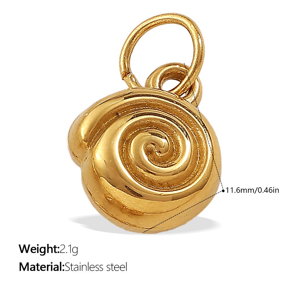 European and American creative gold mini DIY butterfly love pendant collection stainless steel plated 18K gold compact accessories