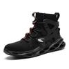 Lightweight Fly-Knit Safety Shoes: Durable, Comfortable, Anti-Smash & Anti-Pierce High-Tops for Labor Protection