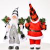 30/40cm Santa Claus Standing Doll Christmas Tree Decorations Home Wedding Party Supplies Plush Ornaments Children Xmas Gift