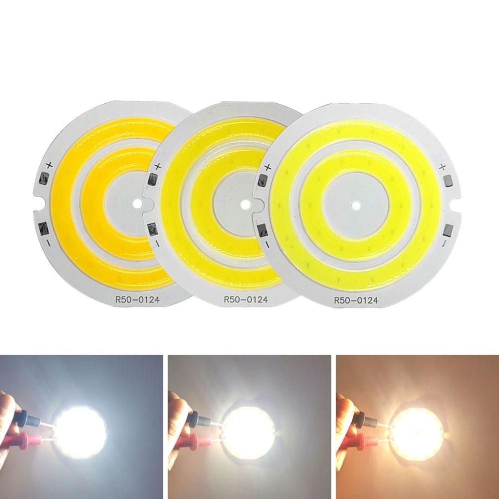 2W DC 3V 4V Round Double Ring COB Warm/Cold/Red/Blue Light Circular LED Lighting Components Light Plate COB Lighting COB Chip