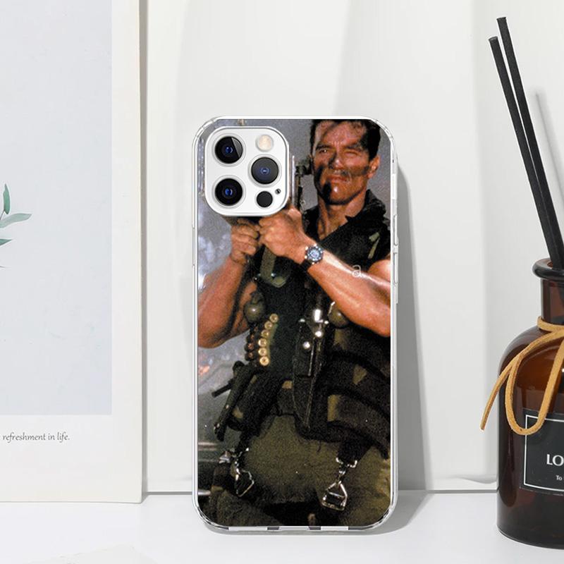 Arnold Schwarzenegger Terminator Phone Case For Iphone 17 Air 16 15 Plus 16E 14 Pro Max 13 Mini 12 11 7 8 SE Fundas Soft Back Co