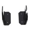 Samurai Sword Holder Horizontal Wall Mount Acrylic Sword Rack Flat Blade Display Stand with Screws Black
