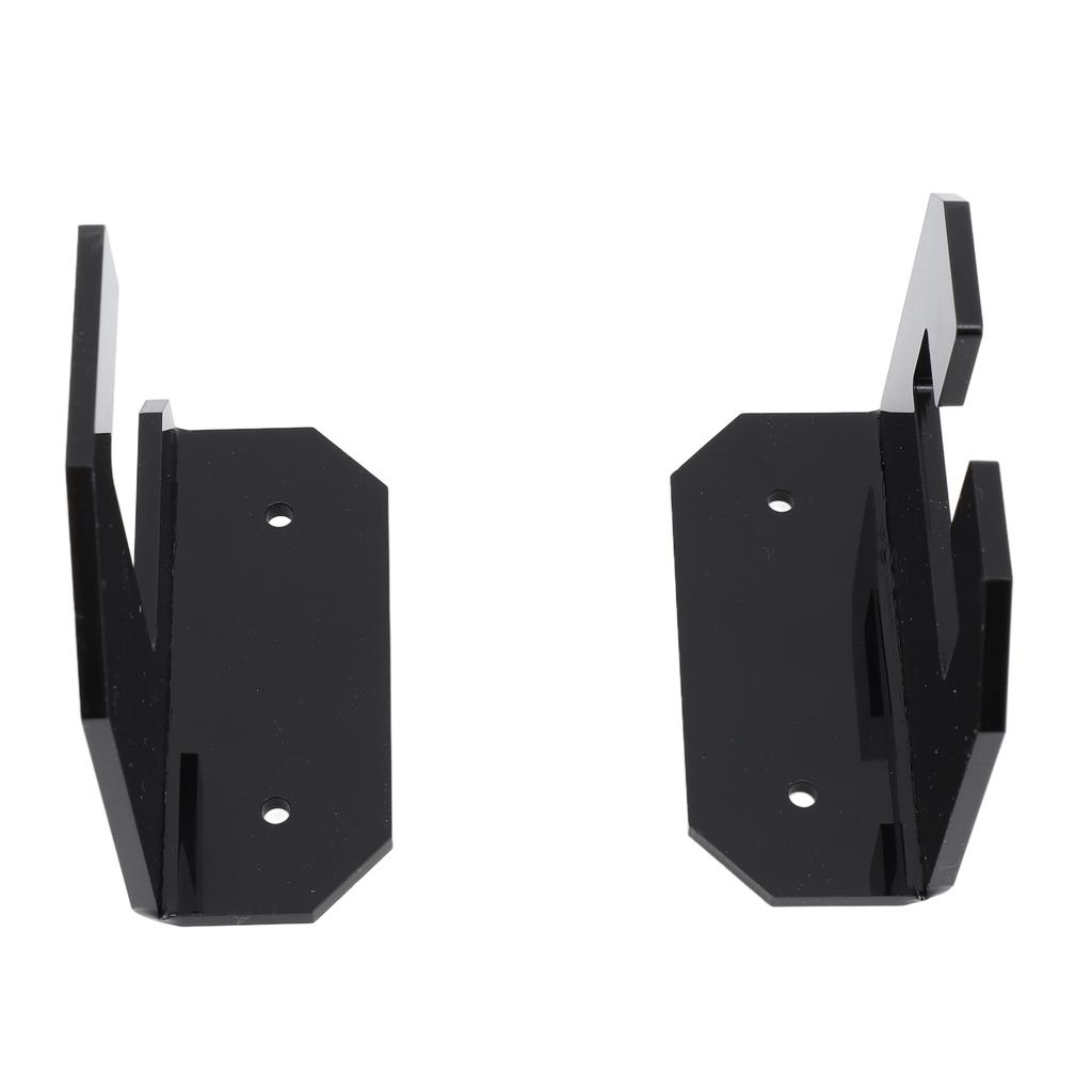 Samurai Sword Holder Horizontal Wall Mount Acrylic Sword Rack Flat Blade Display Stand with Screws Black
