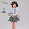 Girls' Academy Style Summer Set with Tie and Safety Shorts