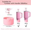 4pcs Heart Cup Accessories Set for Stanley 30oz 40oz Tumbler Cup, Including 2Pcs Cute Straw Cover Caps 10mm Straw Toppers