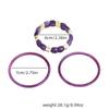 European & American Acrylic Geometric Oval Bracelet: Colorful Classic Stackable Bangle Jewelry for Women