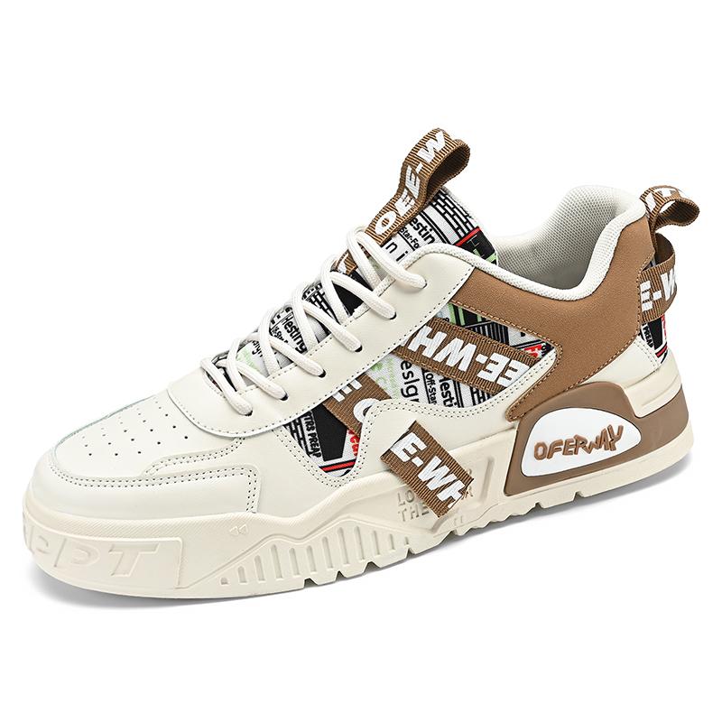 

Men s flat bottom casual board shoes Four Seasons outdoor breathable soft sole comfort walking shoes youth sports Trendy shoes 42