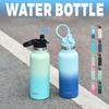 WATERSY 500ml Stainless Steel Thermal Water Bottle with Straw Vacuum Flask Double Wall Insulated Cup for Hot and Cold