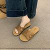 Fashion Shoes Slippers Flat Slides Slipers Women Summer Rubber 2025 Soft Concise  Shoes Women Slippers Summer Pantofle Slides Soft 2025