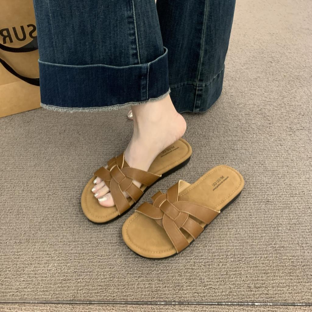 Fashion Shoes Slippers Flat Slides Slipers Women Summer Rubber 2025 Soft Concise  Shoes Women Slippers Summer Pantofle Slides Soft 2025