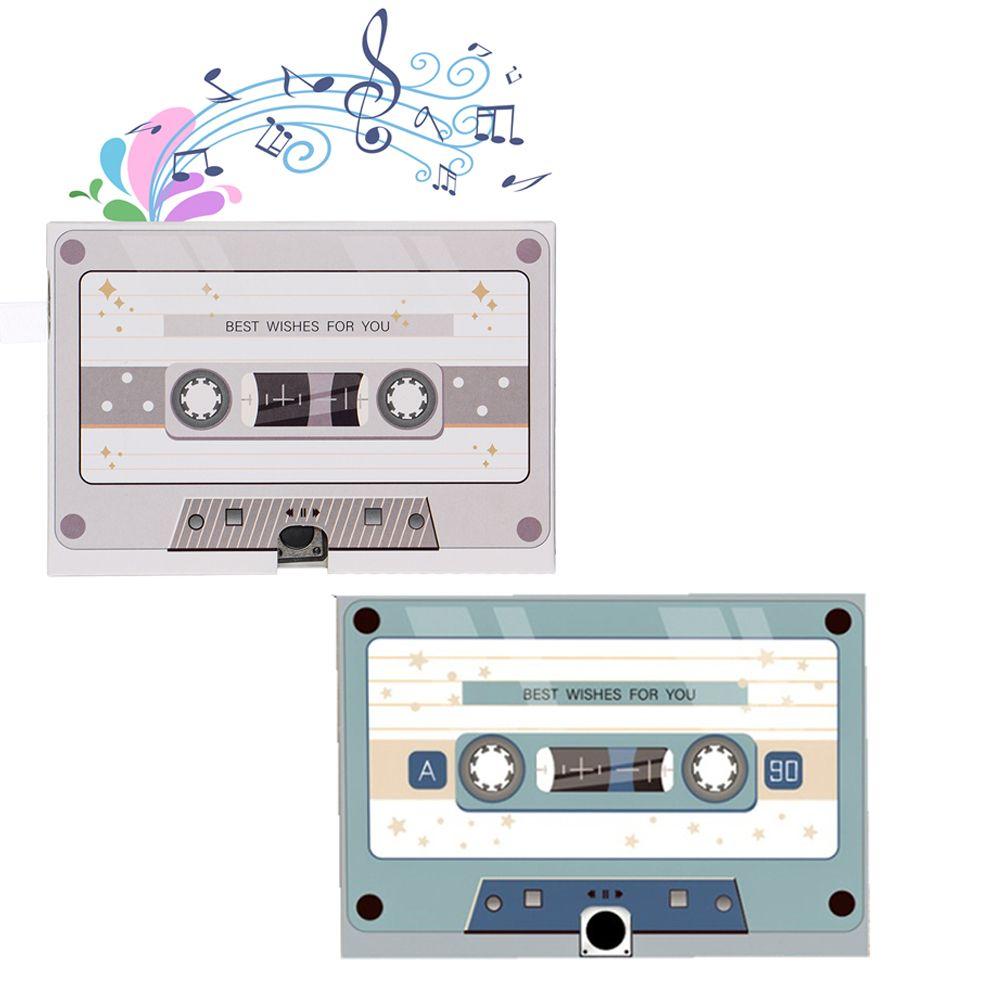 

Индивидуальный дизайн на день рождения, персонализированная записываемая поздравительная открытка, кассета, поздравление «сделай сам»