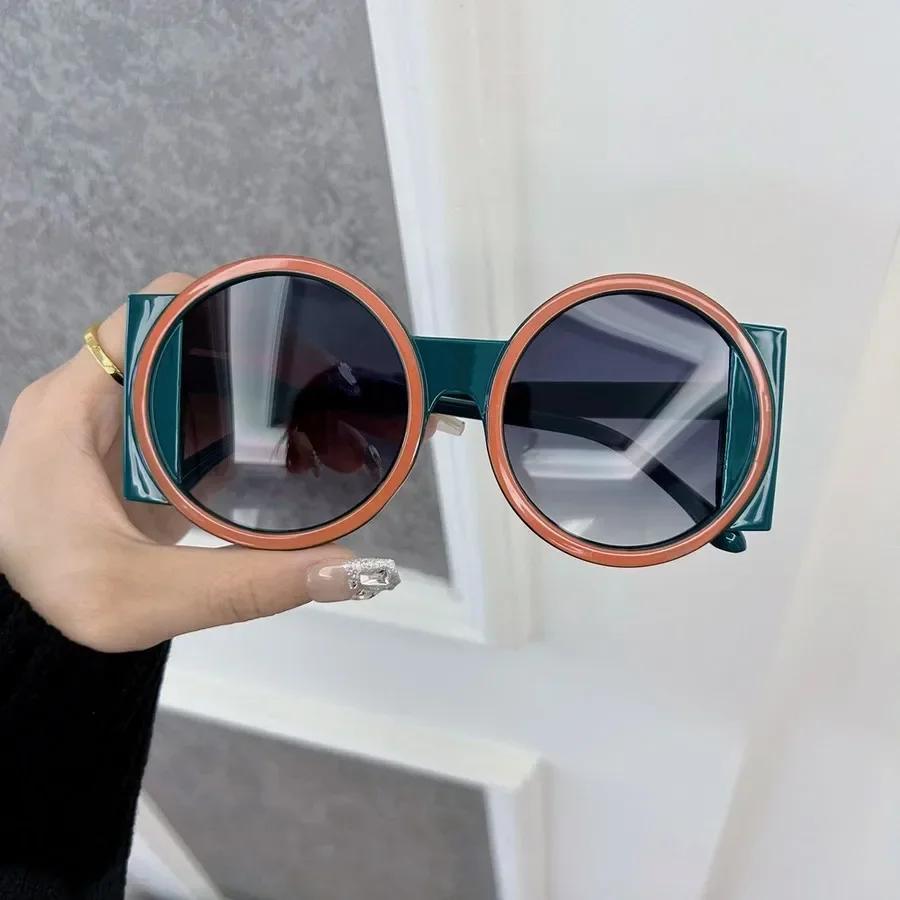 Fashion Round Sunglasses Women Men Brand Designer Luxurious Sun Glasses Female Outdoor Casual Travel