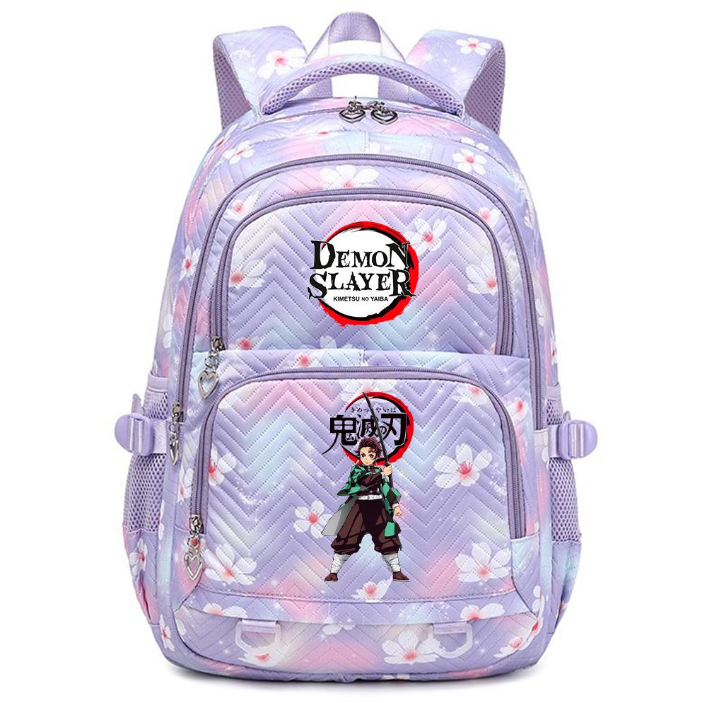 Anime Demon Slayer Printed Backpack Schoolbag Student Teenager Bookbag for Boy Girl Backpack Large Capacity Waterproof Travel Bag Mochila Rucksack