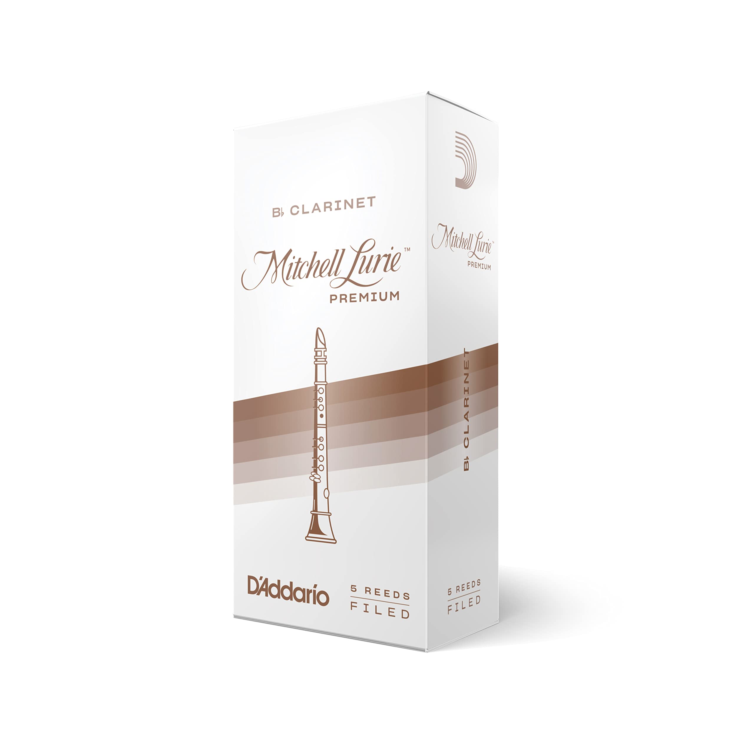 

D Addario WoodWinds Mitchell Lurie Трости для кларнета Bb, RMLP5BCL250 [Жесткость: 2.5], Упаковка из 5 штук