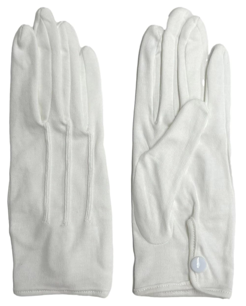 

Хлопковые формальные перчатки для вождения с застежкой-липучкой на запястье Размер [SANDAI] 100% (белый (3 пары), 4L)