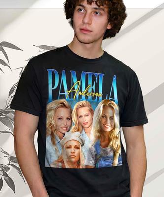 Retro Pamela Anderson Collage T-Shirt und Kinder-T-Shirt – Vintage Popkultur Bekleidung