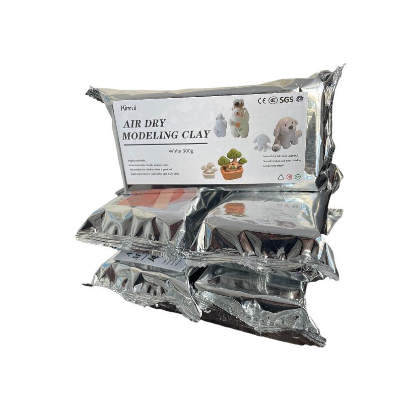 500g Vakuum Stein Ton Lufttrocknend Kein Brennen Modellier Ton für Handgemachte Figuren Keramik Handwerk