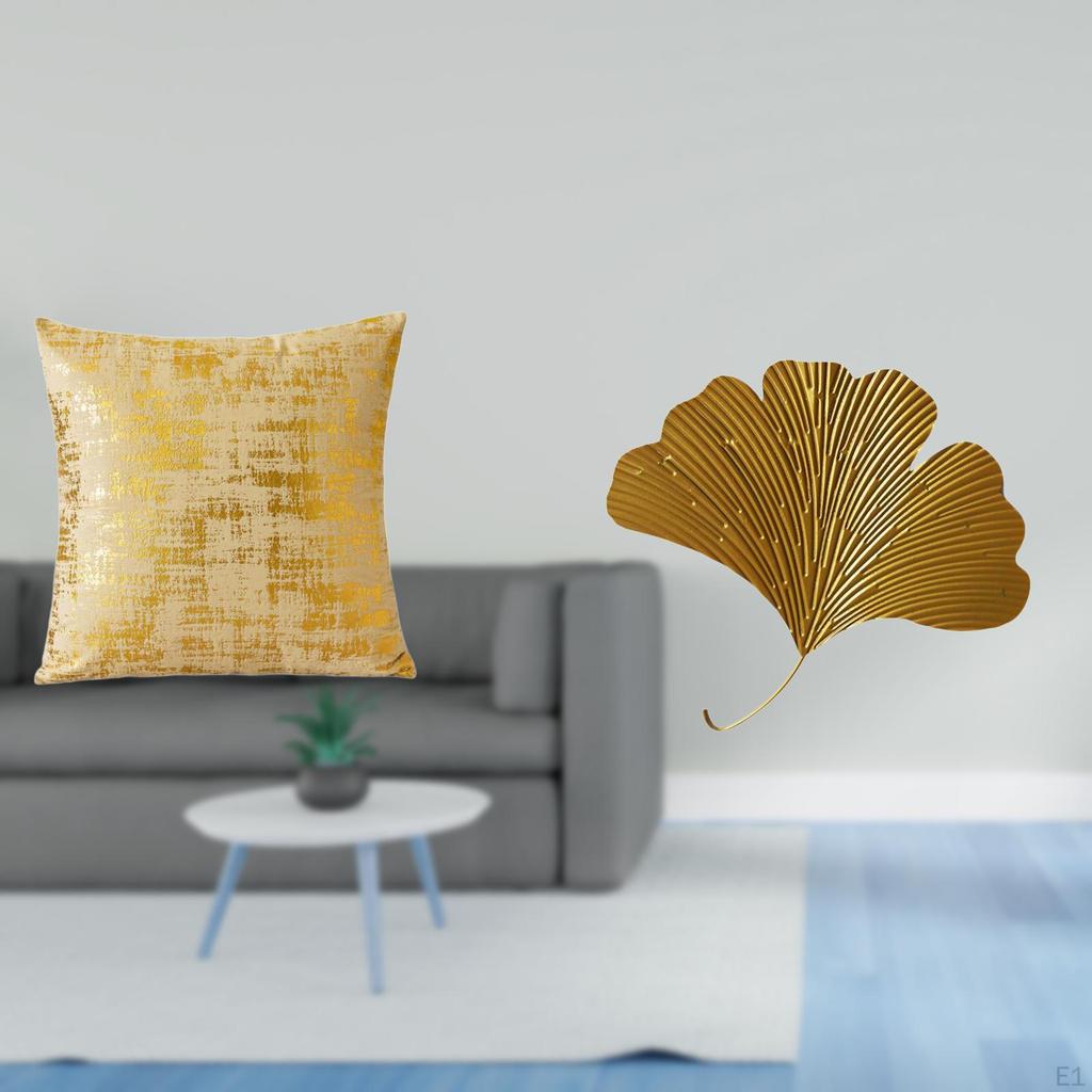 Elegant Ginkgo Leaves Throw Pillow Cover Home Decoration for Living Room Office Dorm Car Abstract