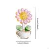 Collectible Sunflower Glass Ornament for Table Decoration Small Piece with Bud