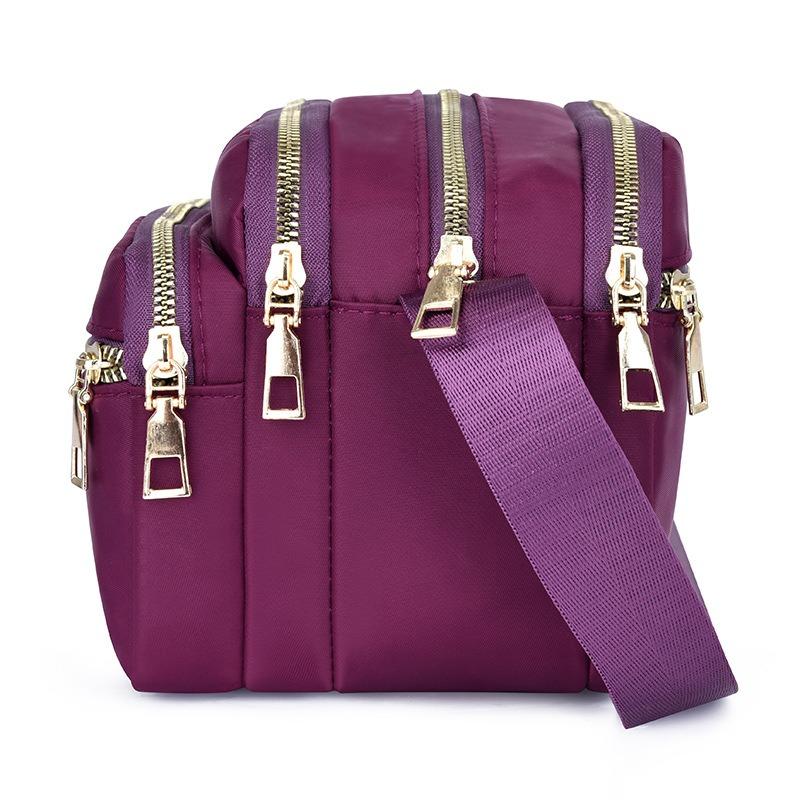 Nylon cloth messenger bag, new fashionable and simple casual waterproof women's large-capacity shoulder messenger bag