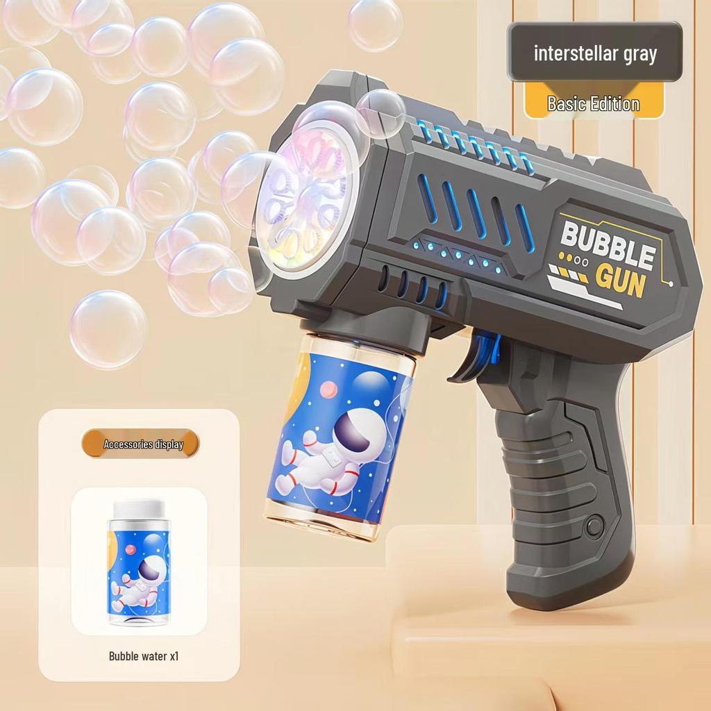 Automatic Space Bubble Gun - Luminous Handheld Toy for Kids