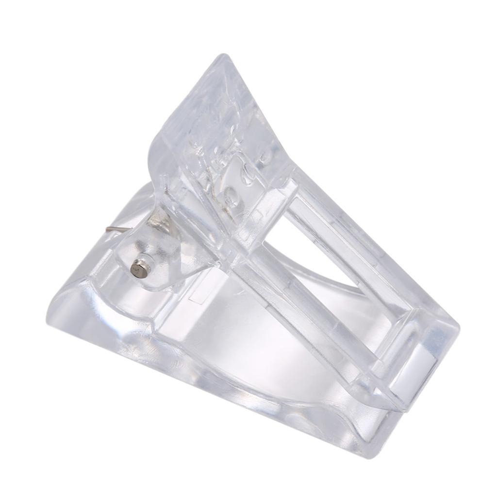 Set Of 5Pcs Transparent Nail Gel Quick Building Nail Tips Clips Finger Nail Extension UV LED Plastic Builder Clamps Manicure Nail Art Tool Kit