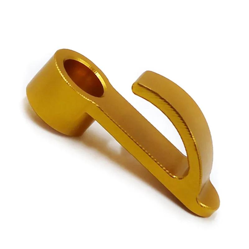 1PC Motorcycle Hook 5 Colors Anti-wear Pure Aluminum Alloy 4.7cm/1.6cm Motorbike Single Hole Hook Helmet Bag Universal CNC