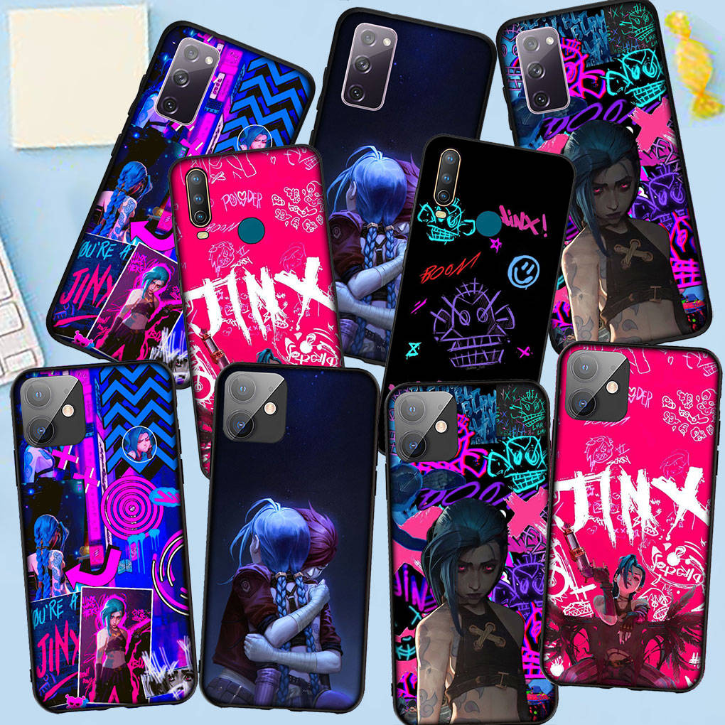 Pre iPhone 16 15 Xiaomi Redmi Note 13 12 11 Pro Max X 9 14 Plus XR Samsung Galaxy A15 S24 S23 Huawei OPPO Cover Arcanes Poster Jinx Game Vi Puzdro na telefón