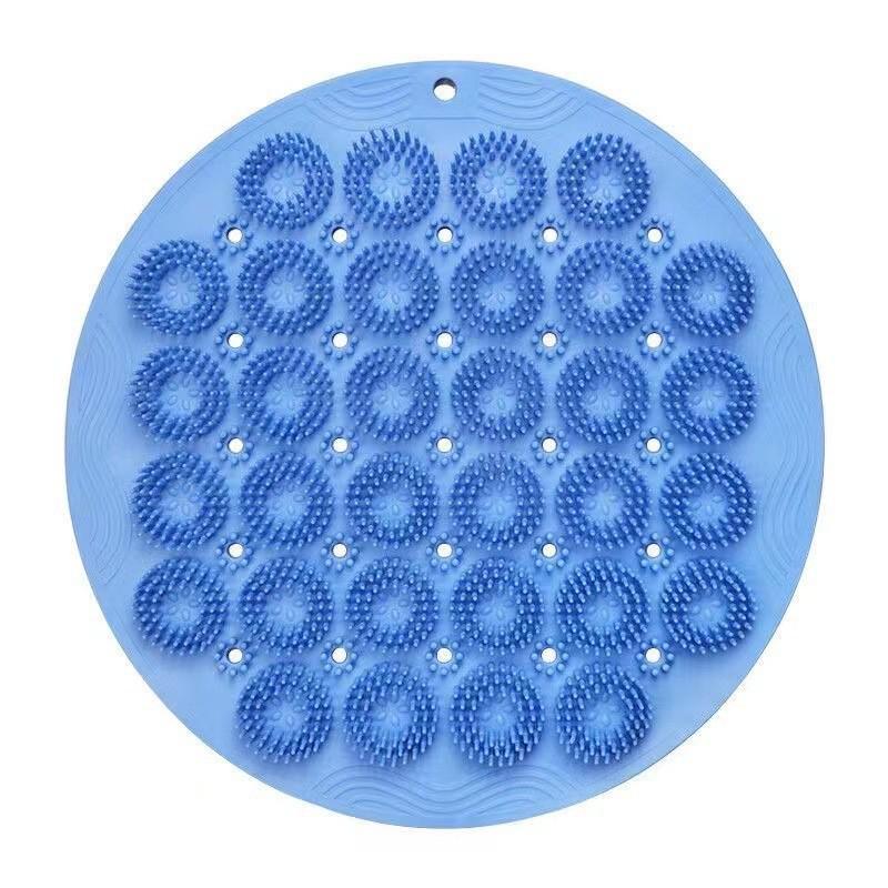 

Wall-Mounted Back & Foot Scrubber Pad with Suction Cups - No Assistance Needed