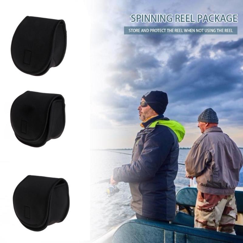 Drum Spinning Raft Reel Fishing Protective Holder Spinning Reel Black for Case C