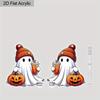 2D Flat Halloween Acrylic Earrings Decoration Cute Pumpkin Ghost Pattern Pendant Jewelry Ladies Holiday Gift