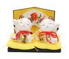Money Maneki Neko Maneki Neko Yellow Cushion Set Figurine Stylish Right Hand Money Luck Good Fortune Good Luck Increase Luck Business Prosperity
