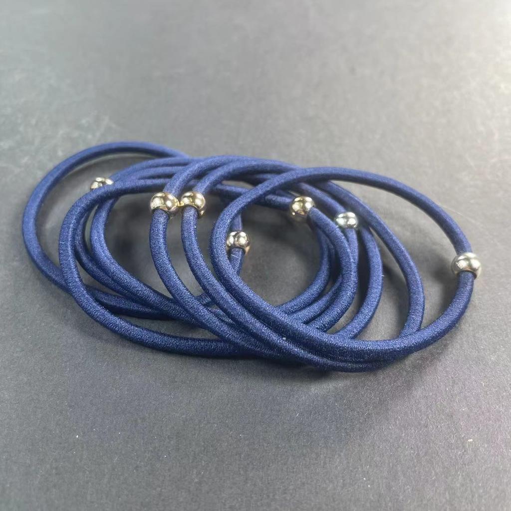 10PCS Girls Elastic Hair Rubber Bands Headbands Metallic Women Ponytail Hairpin Hair Accessories Headband